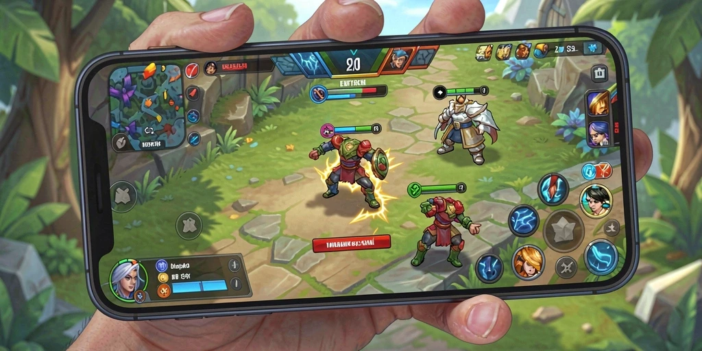 Gameplay seru dengan karakter yang dapat diupgrade.