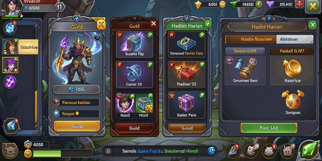 Screenshot dari fitur reward yang menarik.