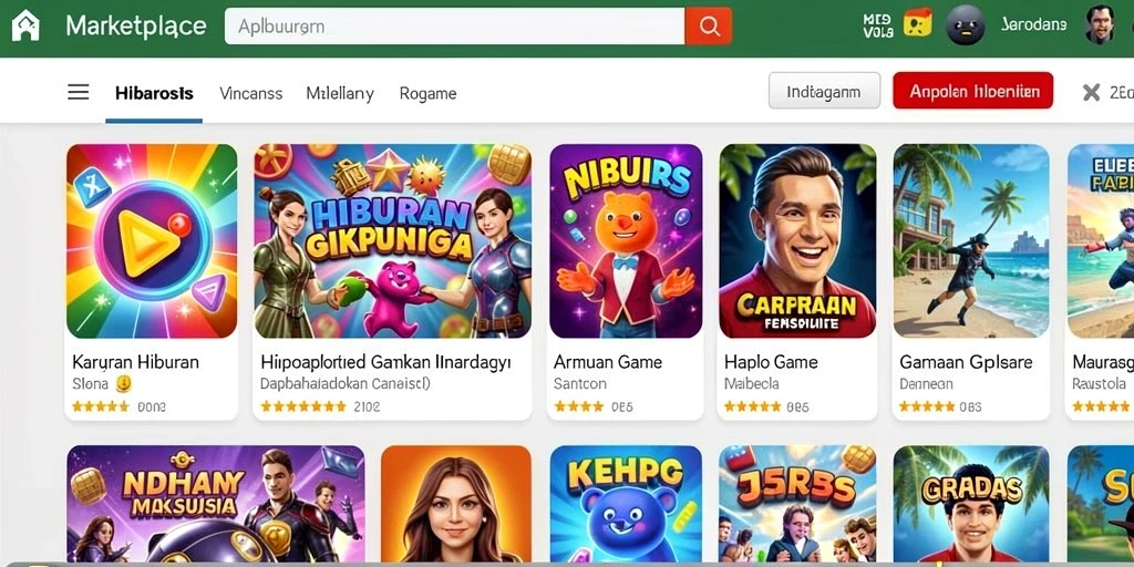 Interaksi sosial antar pemain dalam aplikasi.