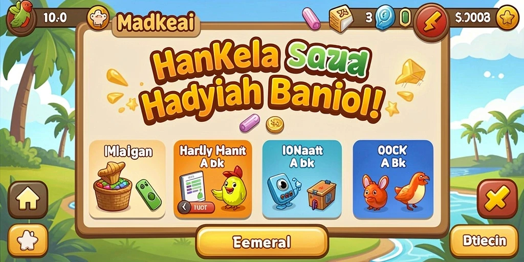Level dengan grafis yang memukau dan tantangan unik.