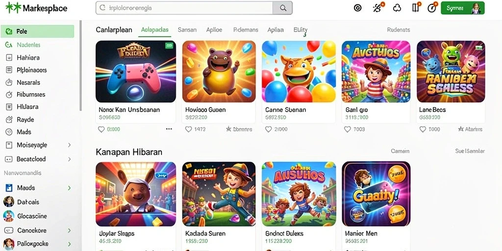Screenshot menunjukkan sistem upgrade karakter yang mudah digunakan.